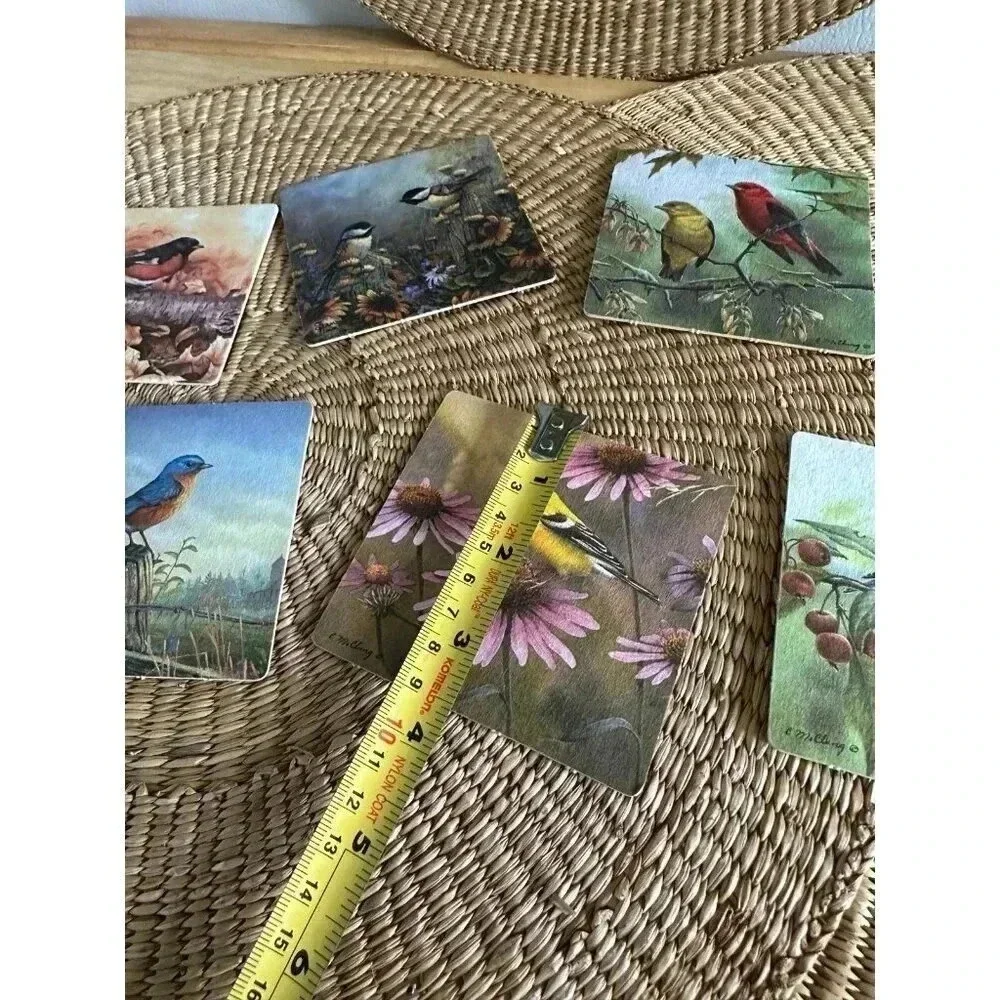 8 Bird paper Coasters